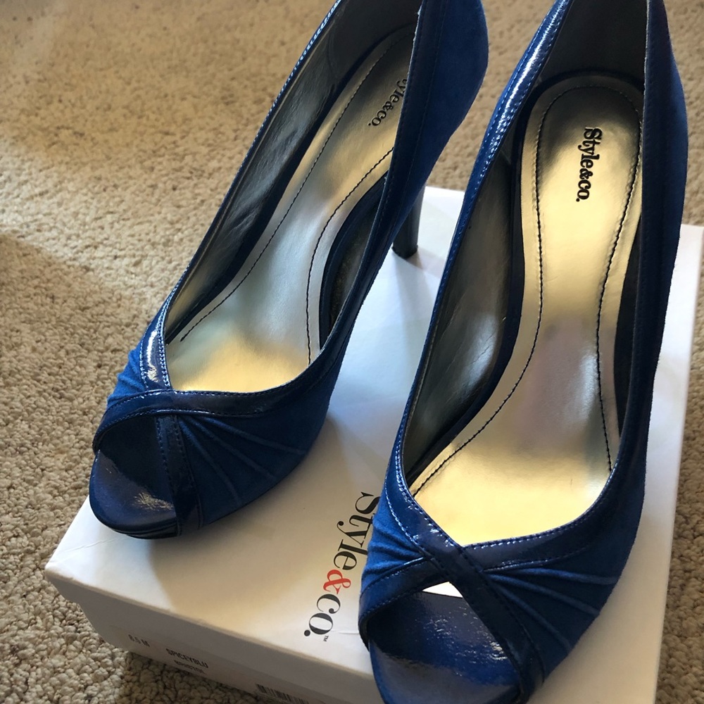 Blue heels